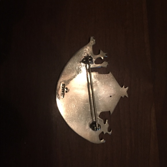 Sterling Silver Noah’s Ark Pin Brooch! - Picture 2 of 2